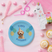 Puppy Hond Verjaardag Papieren Bordje (Feest)