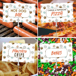 Puppy Hond Verjaardag Snack DIY Printable Labels Poster