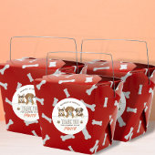 Puppy hond verjaardagsfeestje dank je ronde sticker