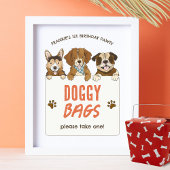 Puppy Hond Verjaardagsfeestje Favorieten Teken Poster