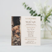 Puppy hond verjaardagsfeestje kaart (Staand voorkant)