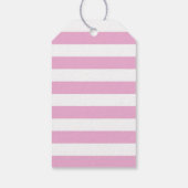 Puppy hond verjaardagsfeestje roze gunst cadeaulabel (Achterkant)