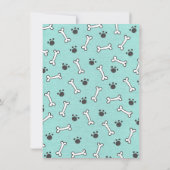 Puppy Hond Verjaardagsfeestuitnodiging Kaart (Achterkant)