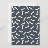 Puppy hond verjaardagsuitnodiging, laten we paw-ty kaart (Achterkant)