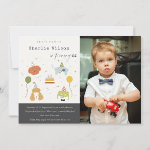 Puppy-honden van Kinder partijen Foto van elke dag Kaart