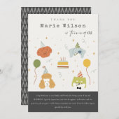 Puppy-honden van Kinderen elke dag van de leeftijd Bedankkaart (Voorkant / Achterkant)