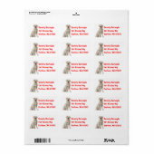 Puppy Hondenliefhebber Cute Golden Retriever Etiket (Full Sheet)