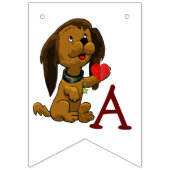 Puppy houdt van de verjaardag van het kind vlaggetjes (Derde vlag)