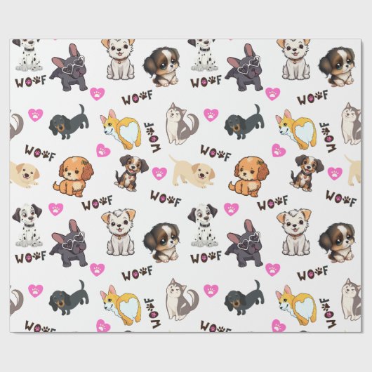 Puppy houdt van inpakpapier (Vlak)