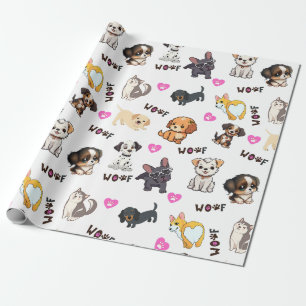 Puppy houdt van inpakpapier