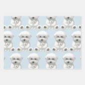 Puppy Hugging Zijn Speelgoed Inpakpapier Vel (Voorkant 2)