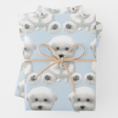 Puppy Hugging Zijn Speelgoed Inpakpapier Vel (In situ)