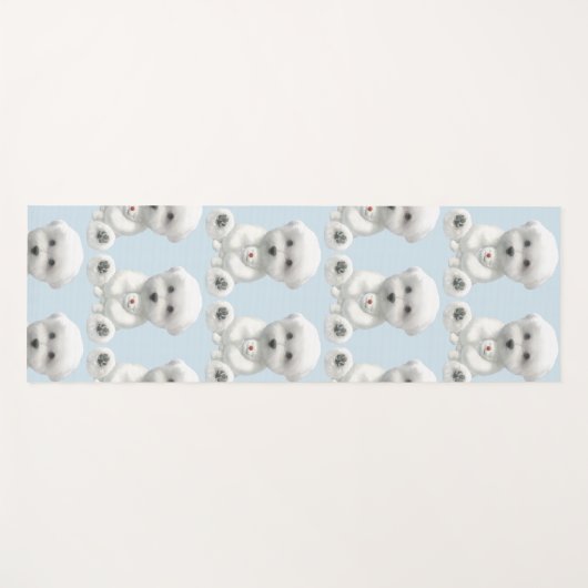 Puppy Hugging Zijn Speelgoed Yogamat (Voorkant (horizontaal))