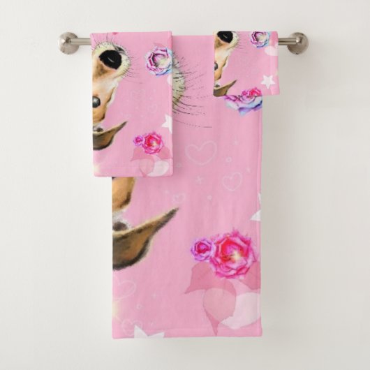 Puppy Huisdier Badhanddoeken Gift Bad Handdoek (Insitu)