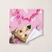 Puppy Huisdier Badhanddoeken Gift Bad Handdoek (Wasdoekje)