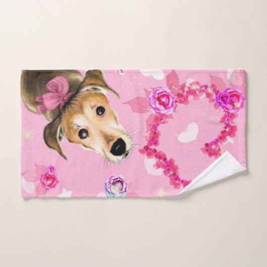 Puppy Huisdier Badhanddoeken Gift Bad Handdoek (Handdoek)