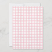 Puppy husky preppy plaid birthday invitation kaart (Achterkant)