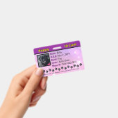 Puppy ID-kaart Badge - paarse (Handheld)