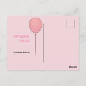 Puppy in Bath One Year Old Girl Birthday Briefkaart (Achterkant)