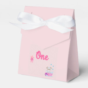 Puppy in Bath One Year Old Girl Birthday Favor Bedankdoosjes