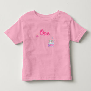 Puppy in Bath One Year Old Girl Birthday Toddler T Kinder Shirts