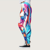Puppy in blauwe jas ontwerp leggings (Links)
