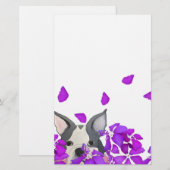 Puppy in bloesems briefpapier (Voorkant / Achterkant)