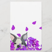 Puppy in bloesems briefpapier (Voorkant)