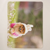 PUPPY in BUNNY PAK Sherpa Deken (Voorkant)
