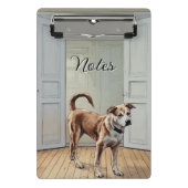 Puppy in de deuropening Mini Klembord (Voorkant)