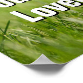 Puppy in de gras poster (Hoek)