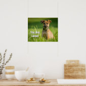 Puppy in de gras poster (Keuken)