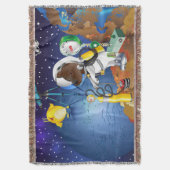 Puppy in de ruimte een buitenaardse met een telesc deken (Voorkant Verticaal)