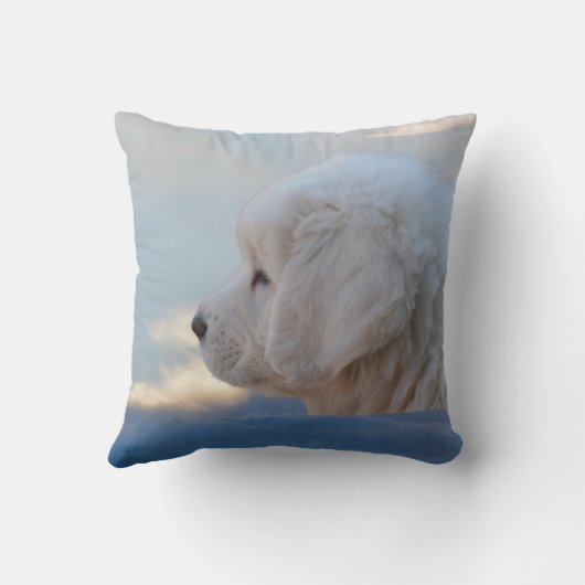 Puppy in de Sky Pillow Kussen (Achterkant)