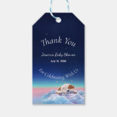 Puppy In De Wolken Babyfeest Cadeaulabel (Voorkant)
