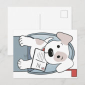 Puppy in een brievenbus briefkaart (Voorkant / Achterkant)