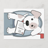 Puppy in een brievenbus briefkaart (Voorkant)