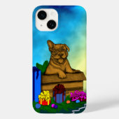 Puppy in een doos, Merry Xmas Case-Mate iPhone Case (Achterkant)