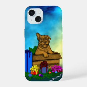 Puppy in een doos, Merry Xmas iPhone 15 Case