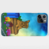 Puppy in een doos, Merry Xmas iPhone Hoesje (Achterkant horizontaal)