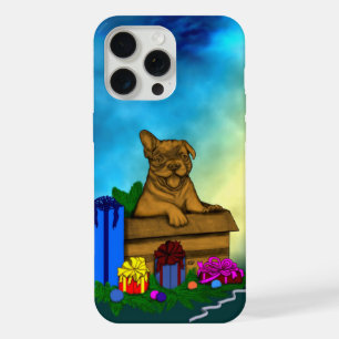 Puppy in een doos, Merry Xmas iPhone 15 Pro Max Case