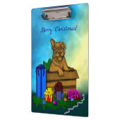 Puppy in een doos, Merry Xmas Klembord (Links)
