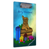 Puppy in een doos, Merry Xmas Klembord (Rechts)