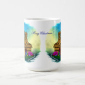 Puppy in een doos, Merry Xmas Koffiemok (Center)