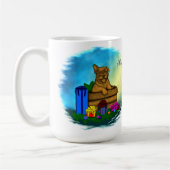 Puppy in een doos, Merry Xmas Koffiemok (Links)