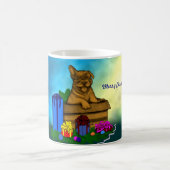 Puppy in een doos, Merry Xmas Koffiemok (Center)