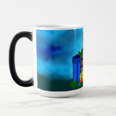 Puppy in een doos, Merry Xmas Magische Mok (Links)