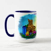 Puppy in een doos, Merry Xmas Mok (Links)