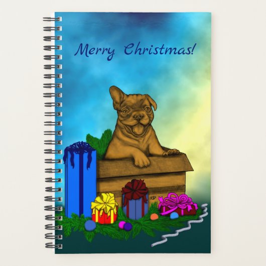 Puppy in een doos, Merry Xmas Planner (Voorkant)