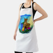 Puppy in een doos, Merry Xmas Schort (Insitu)